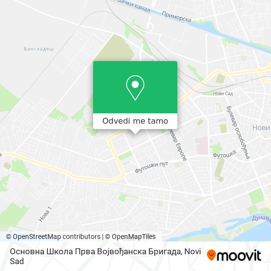 Основна Школа Прва Војвођанска Бригада mapa