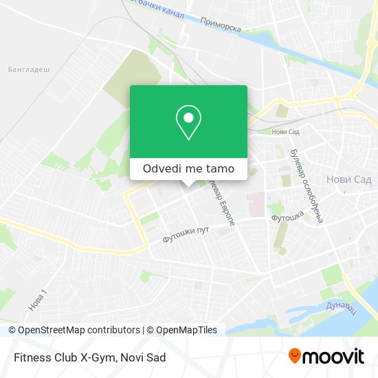 Fitness Club X-Gym mapa