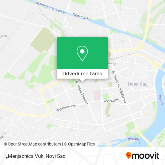 „Menjacnica Vuk mapa