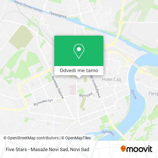 Five Stars - Masaže Novi Sad mapa