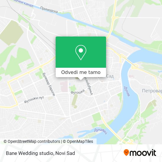 Bane Wedding studio mapa