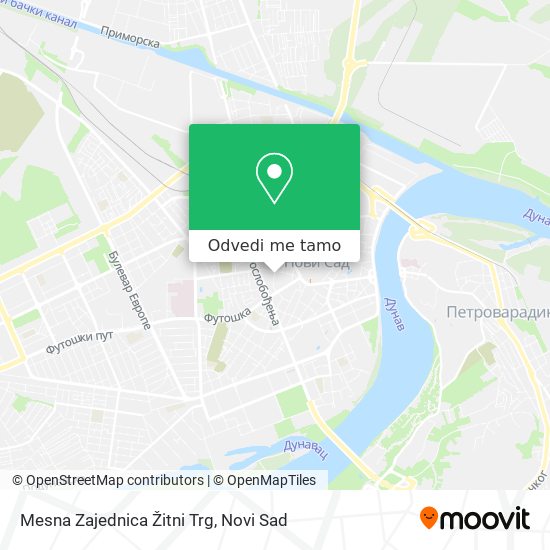 Mesna Zajednica Žitni Trg mapa