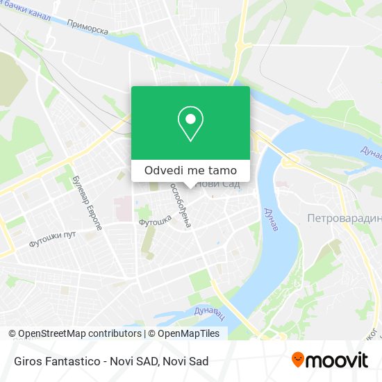 Giros Fantastico - Novi SAD mapa