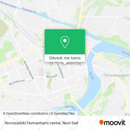 Novosadski Humanitarni centar mapa