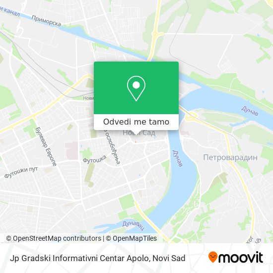 Jp Gradski Informativni Centar Apolo mapa