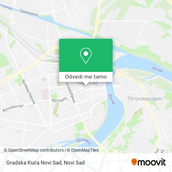 Gradska Kuća Novi Sad mapa