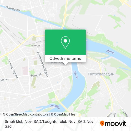 Smeh klub Novi SAD / Laughter club Novi SAD mapa