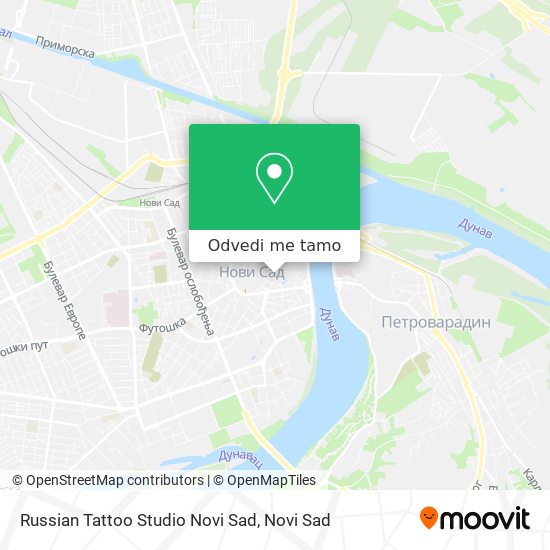 Russian Tattoo Studio Novi Sad mapa