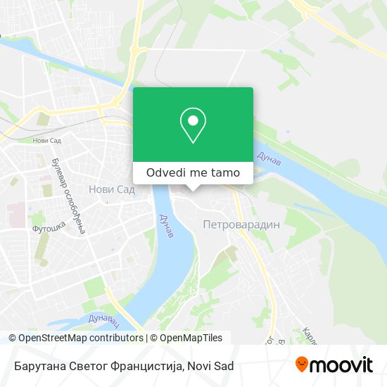 Барутана Светог Францистија mapa