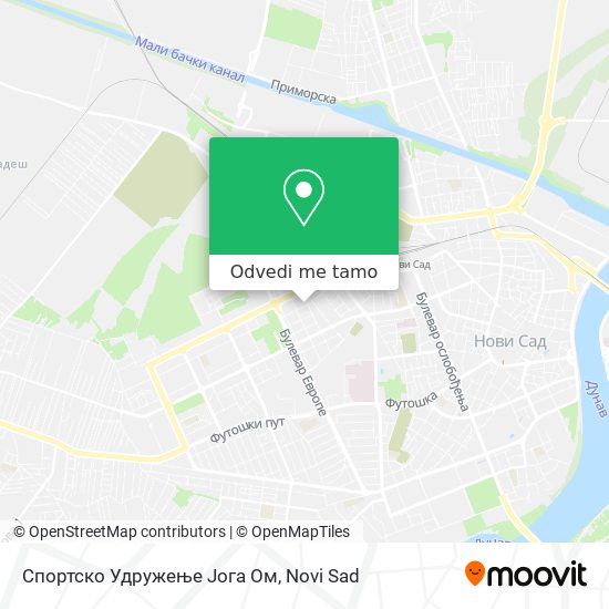 Спортско Удружење Јога Ом mapa