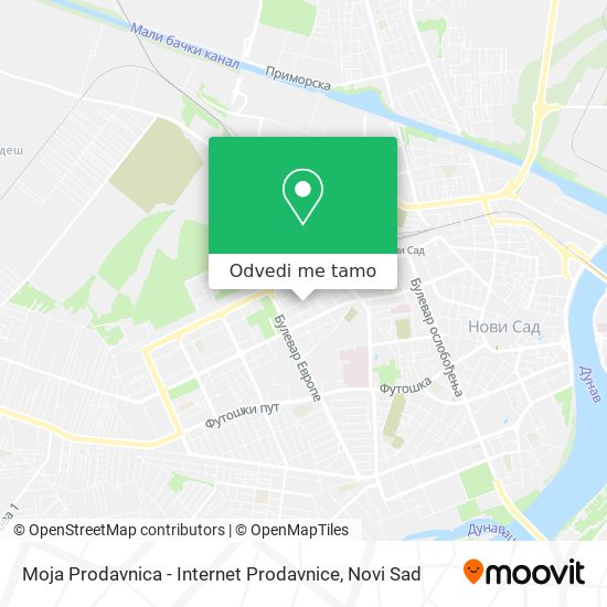 Moja Prodavnica - Internet Prodavnice mapa