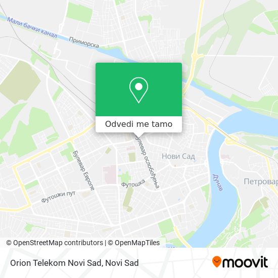 Orion Telekom Novi Sad mapa