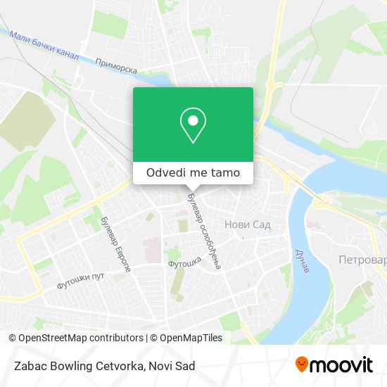 Zabac Bowling Cetvorka mapa