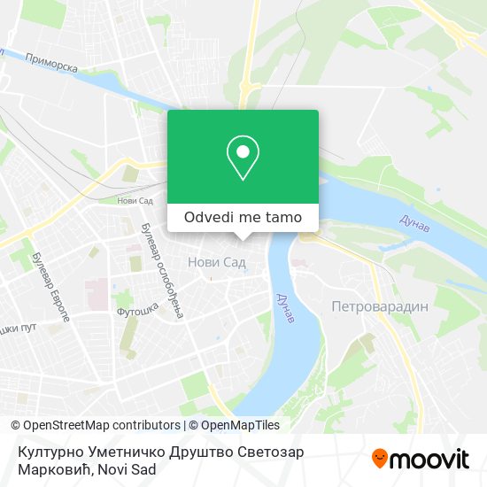 Културно Уметничко Друштво Светозар Марковић mapa