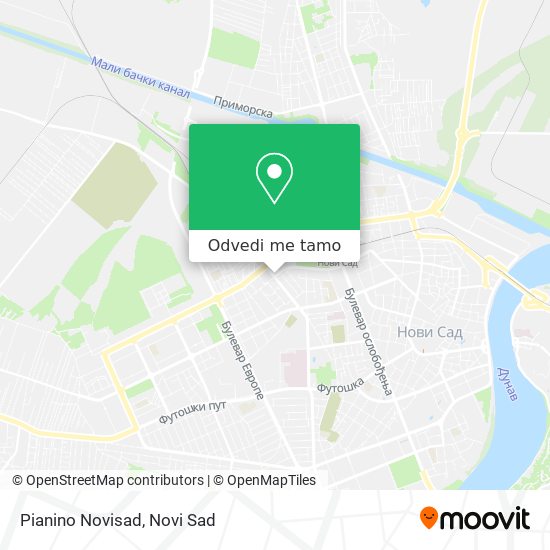 Pianino Novisad mapa