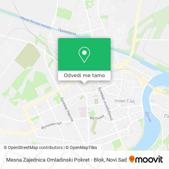 Mesna Zajednica Omladinski Pokret - Blok mapa