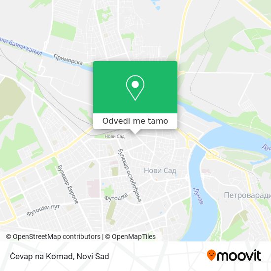 Ćevap na Komad mapa