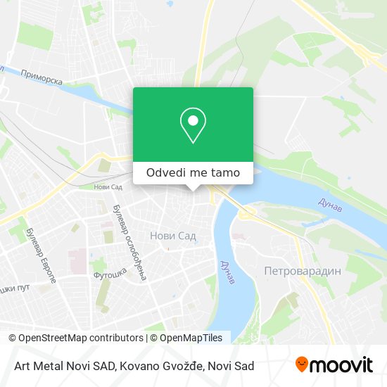 Art Metal Novi SAD, Kovano Gvožđe mapa