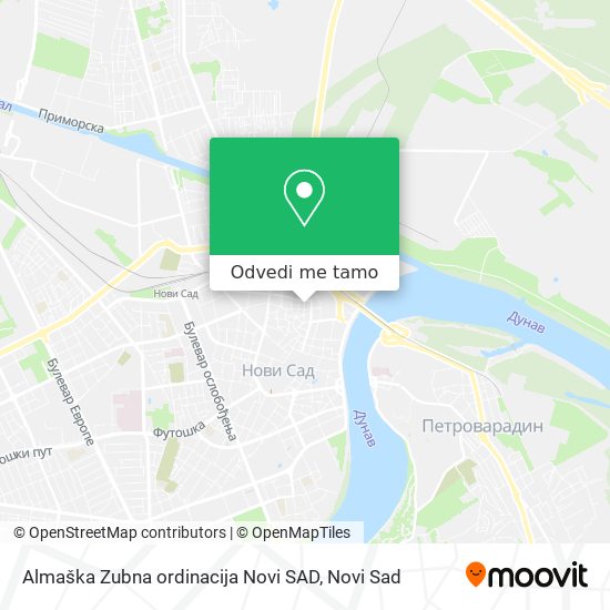 Almaška Zubna ordinacija Novi SAD mapa