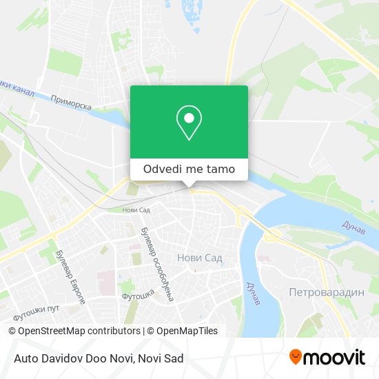 Auto Davidov Doo Novi mapa