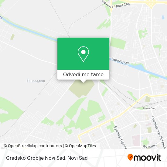 Gradsko Groblje Novi Sad mapa