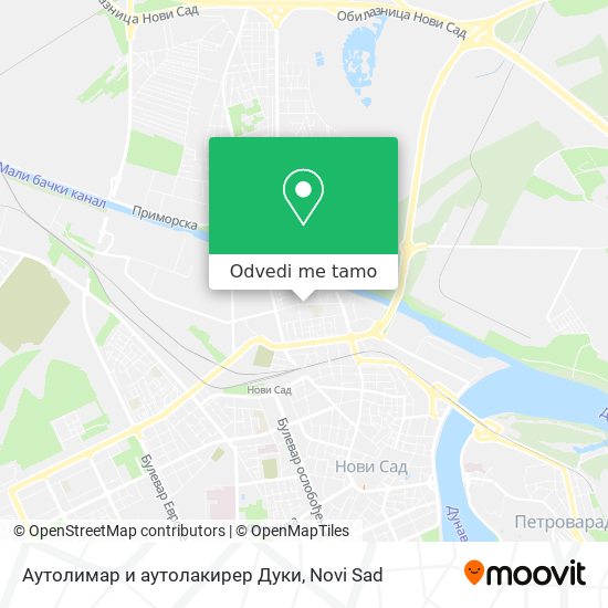 Аутолимар и аутолакирер Дуки mapa