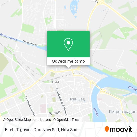 Eltel - Trgovina Doo Novi Sad mapa