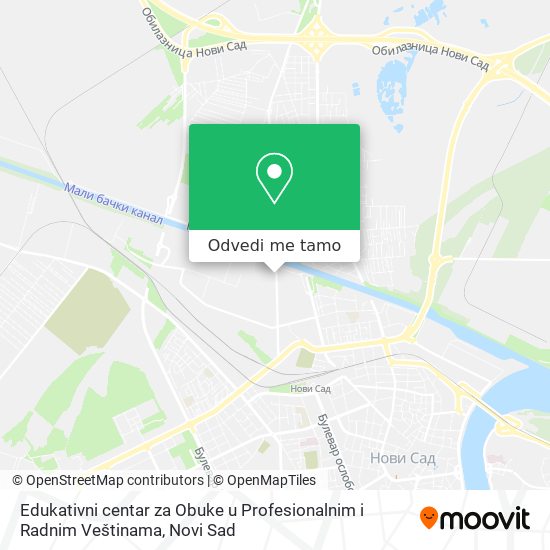 Edukativni centar za Obuke u Profesionalnim i Radnim Veštinama mapa