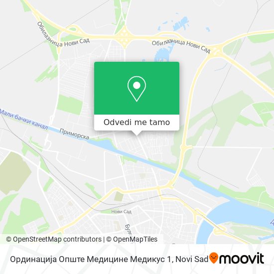 Ординација Опште Медицине Медикус 1 mapa