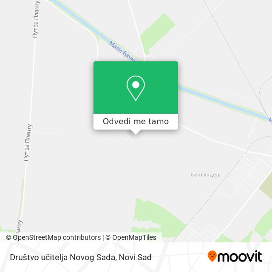 Društvo učitelja Novog Sada mapa