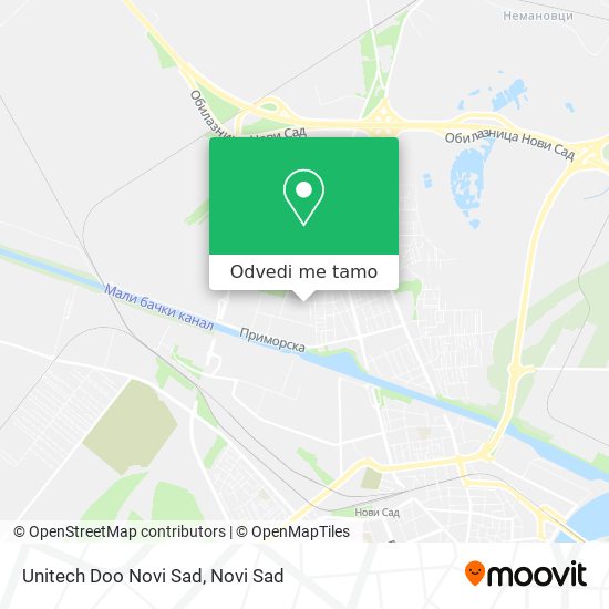 Unitech Doo Novi Sad mapa