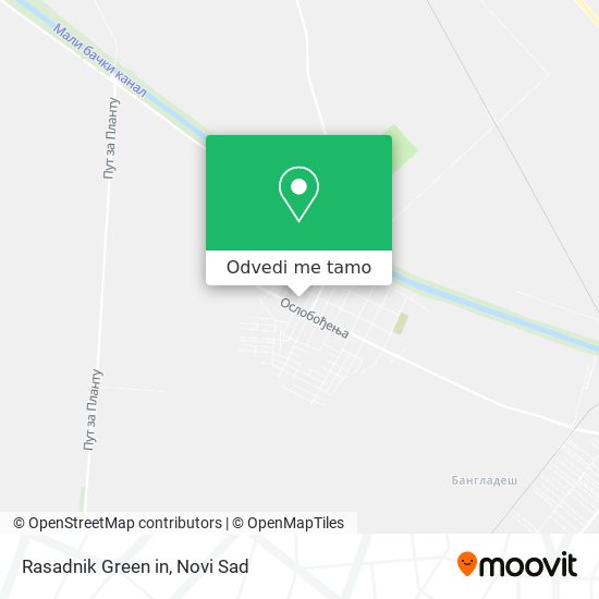 Rasadnik Green in mapa