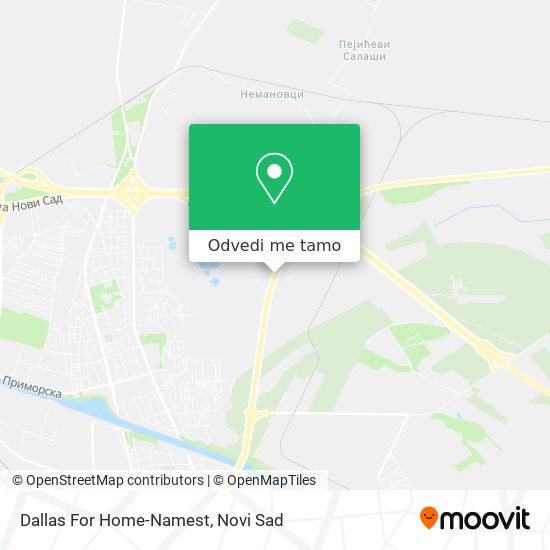 Dallas For Home-Namest mapa