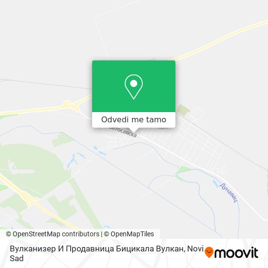 Вулканизер И Продавница Бицикала Вулкан mapa