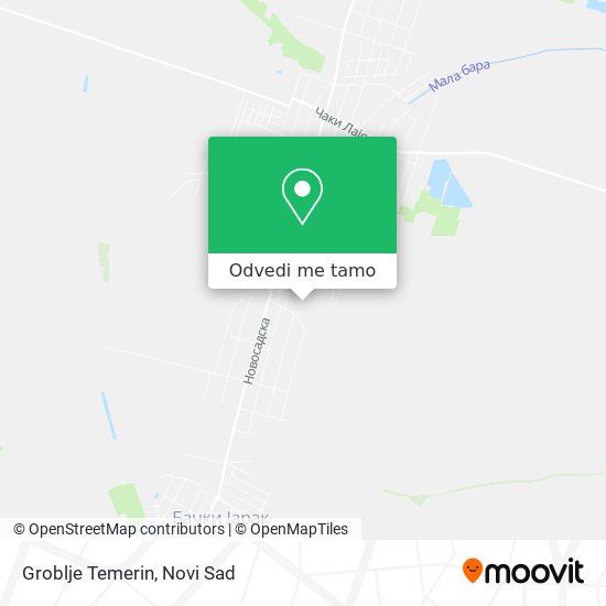 Groblje Temerin mapa