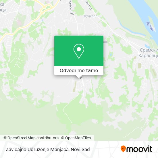 Zavicajno Udruzenje Manjaca mapa