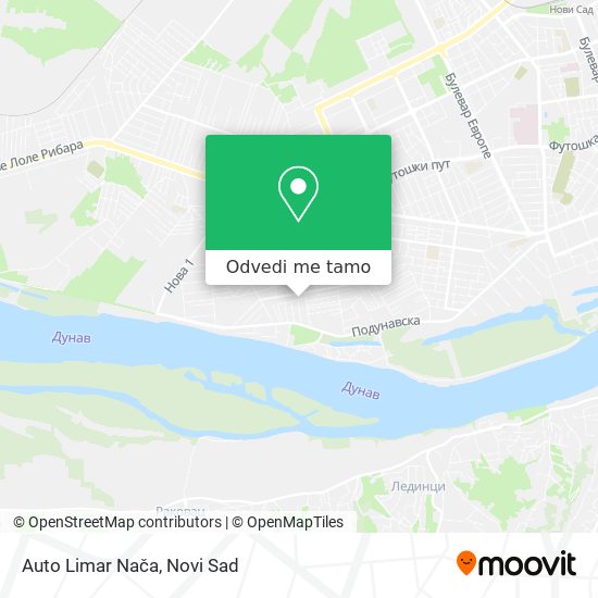 Auto Limar Nača mapa