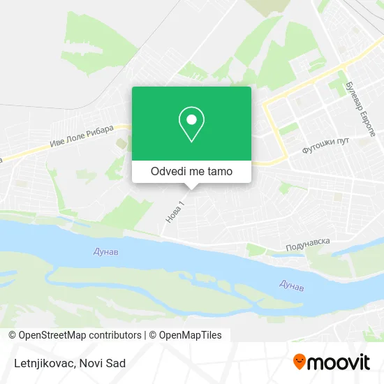 Letnjikovac mapa