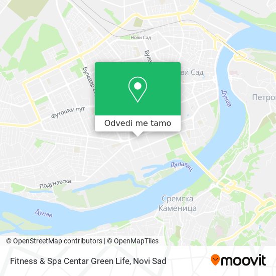 Fitness & Spa Centar Green Life mapa