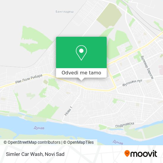 Simler Car Wash mapa