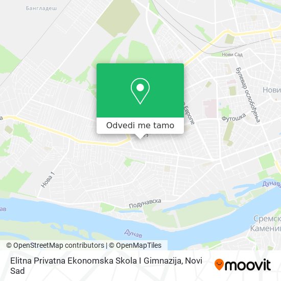 Elitna Privatna Ekonomska Skola I Gimnazija mapa