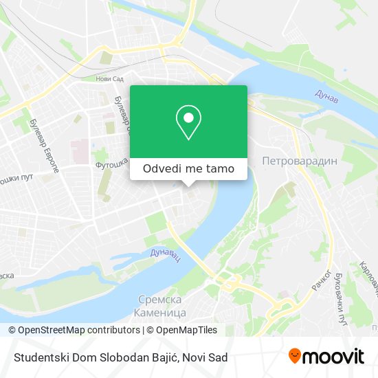 Studentski Dom Slobodan Bajić mapa