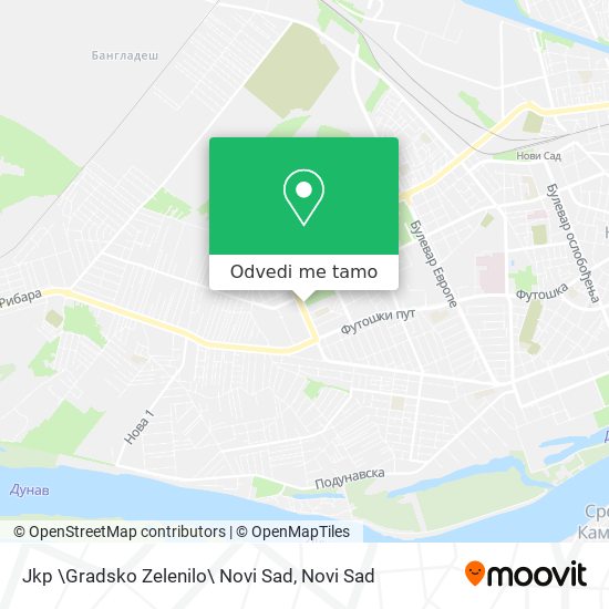 Jkp \Gradsko Zelenilo\ Novi Sad mapa