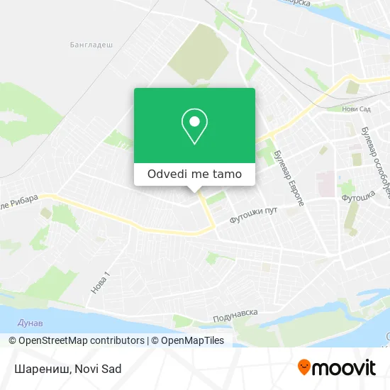Шарениш mapa