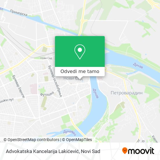 Advokatska Kancelarija Lakićević mapa