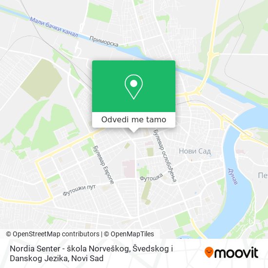 Nordia Senter - škola Norveškog, Švedskog i Danskog Jezika mapa