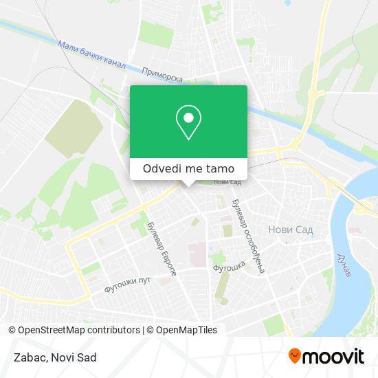 Zabac mapa