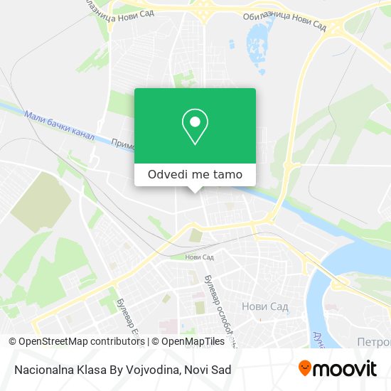 Nacionalna Klasa By Vojvodina mapa