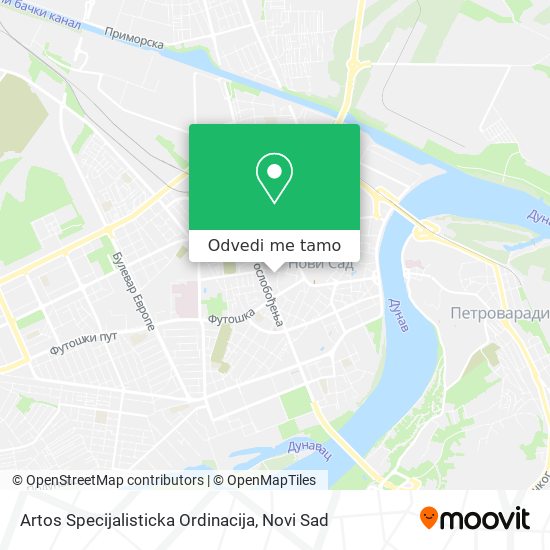 Artos Specijalisticka Ordinacija mapa