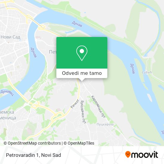 Petrovaradin 1 mapa